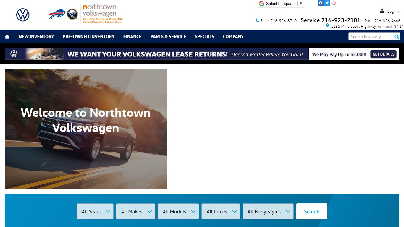 New and Used Volkswagen Dealer | Buffalo & Amherst, NY | Northtown ...